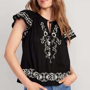 Old Navy Flutter Sleeve Blouse - NWT - Small